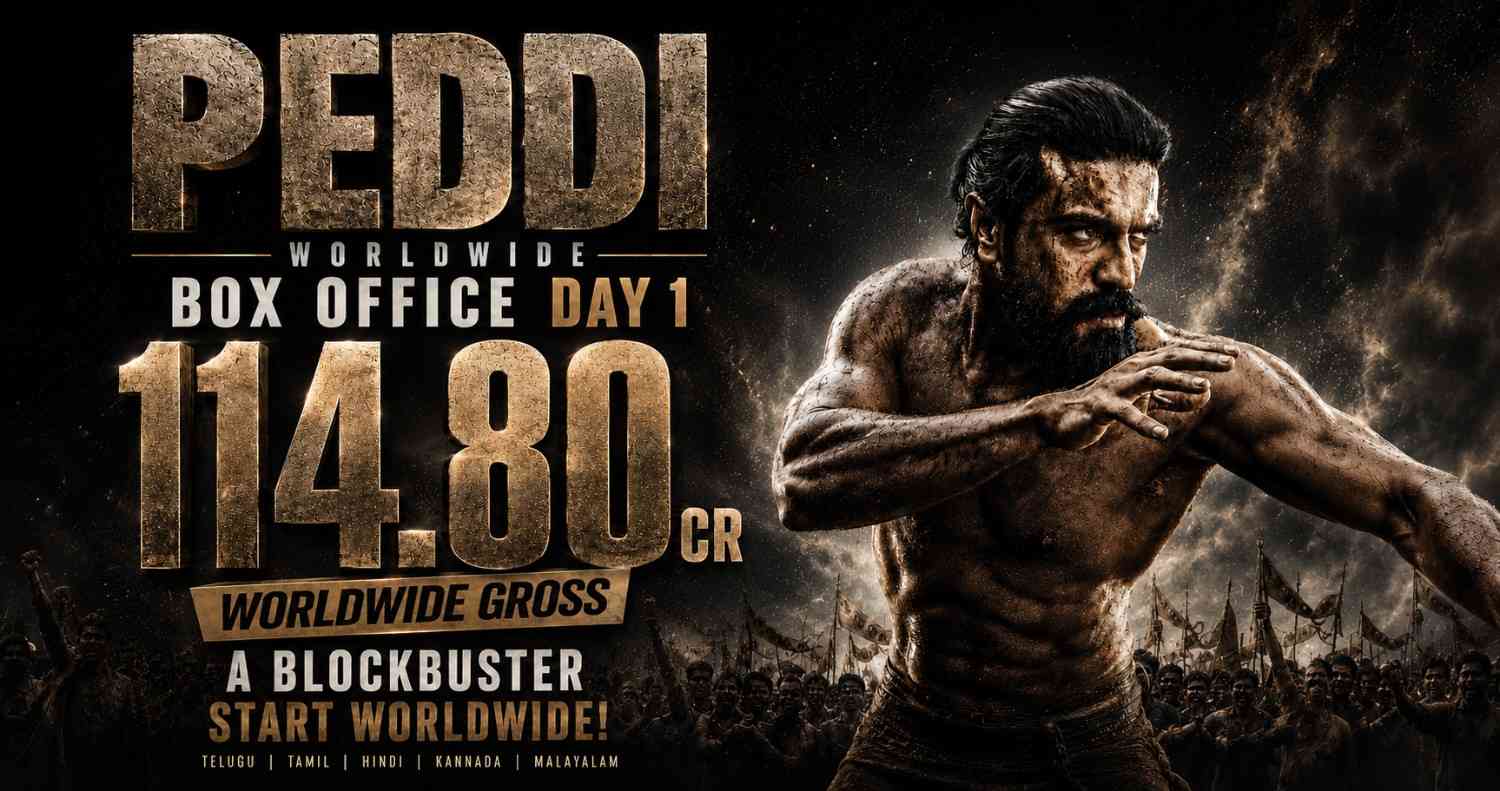 Peddi Day 1 Worldwide Box Office Collection: Ram Charan Opens With Massive ₹114.80 Crore Gross