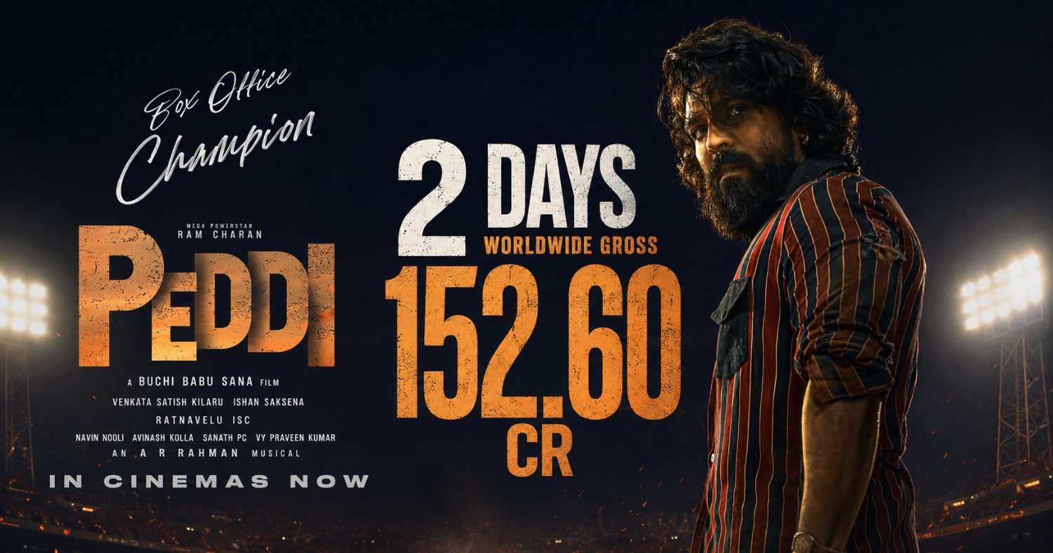 Peddi Day 2 Worldwide Box Office Collection: Ram Charan Crosses ₹152.60 Crore Worldwide In 2 Days